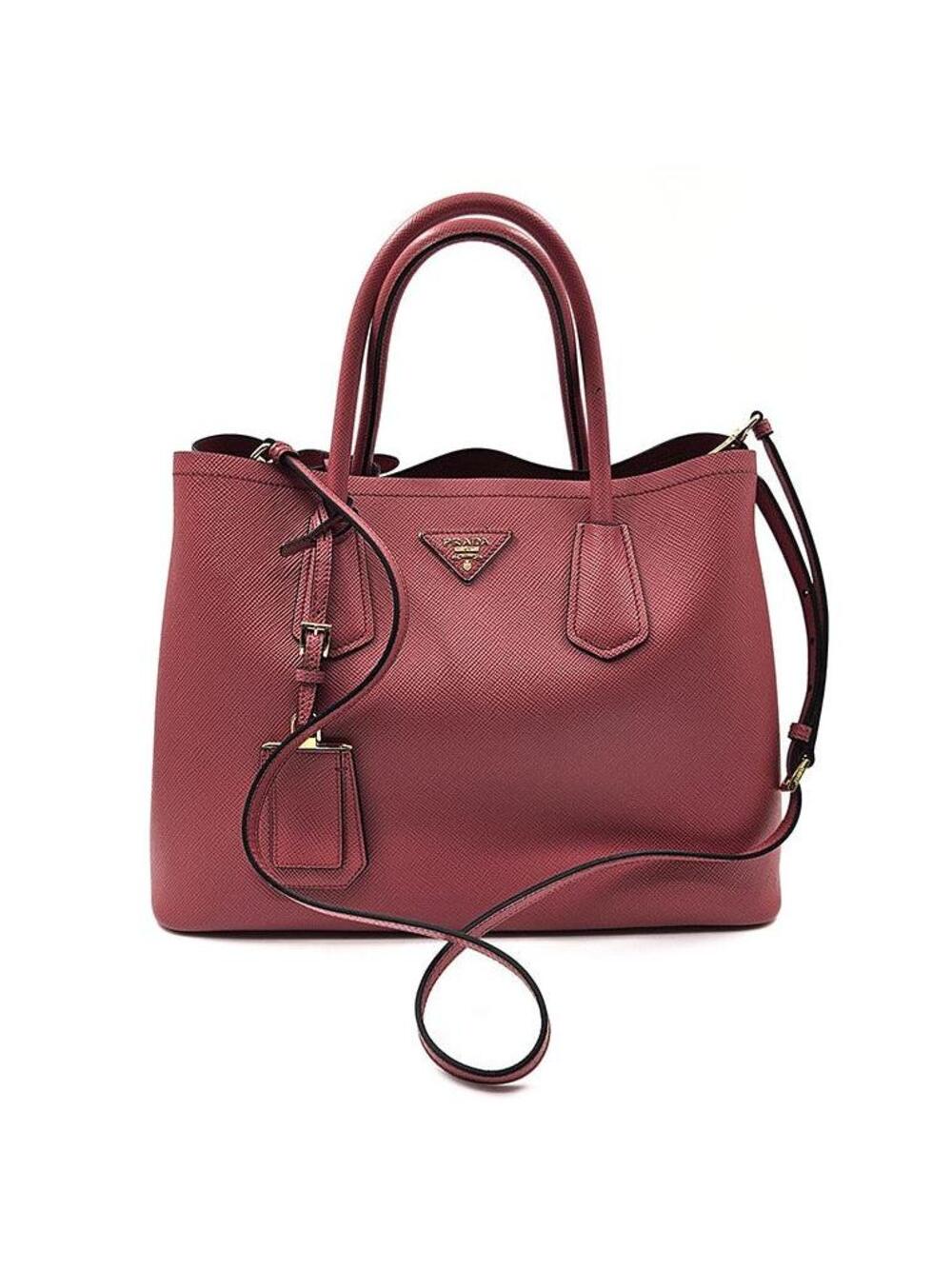 Prada Saffiano Double 2-Way Bag #352618F64B